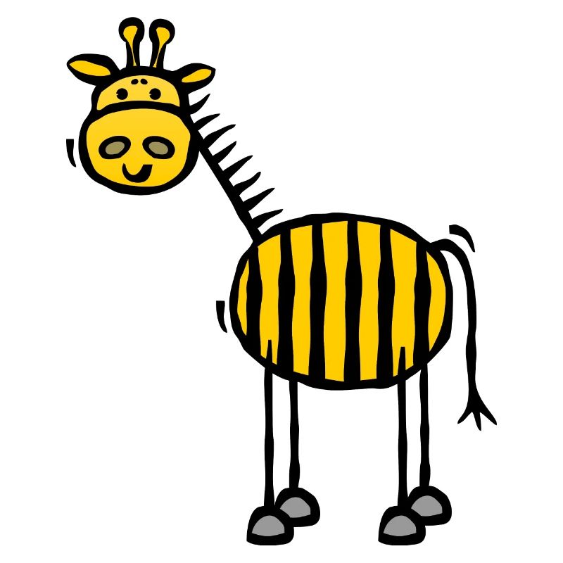 Rayé - girafe à rayures
