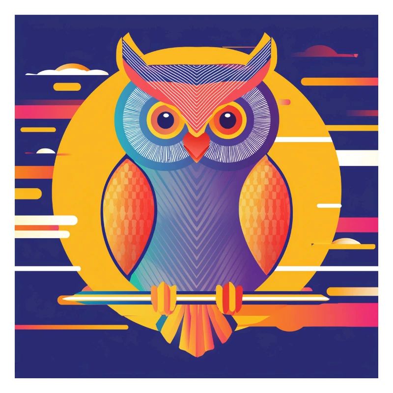 Abstraktes Design Eule