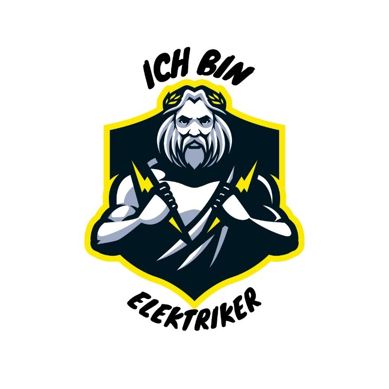 Ich bin Elektriker - Wikinger mit Blitz