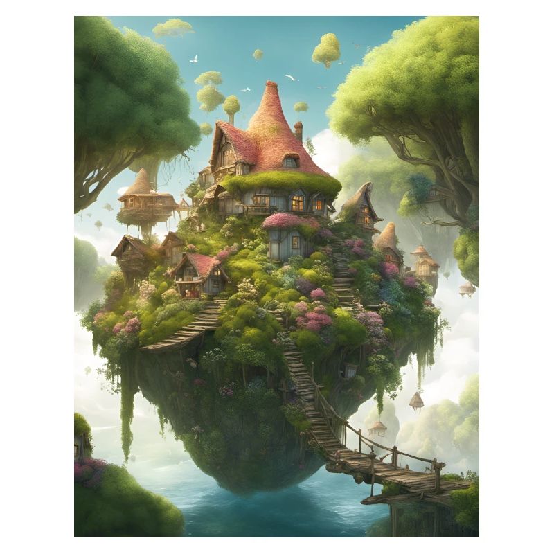 Schwebendes Elfendorf