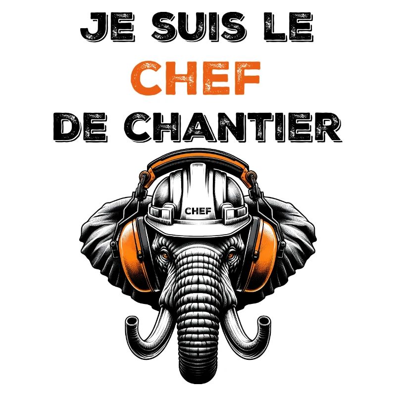 Je suis le chef de chantier éléphant