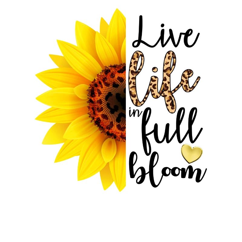 Lebe das Leben in voller Blüte