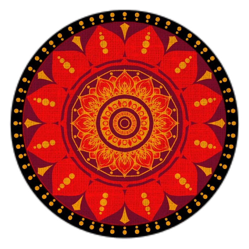 Mandala Red Pattern