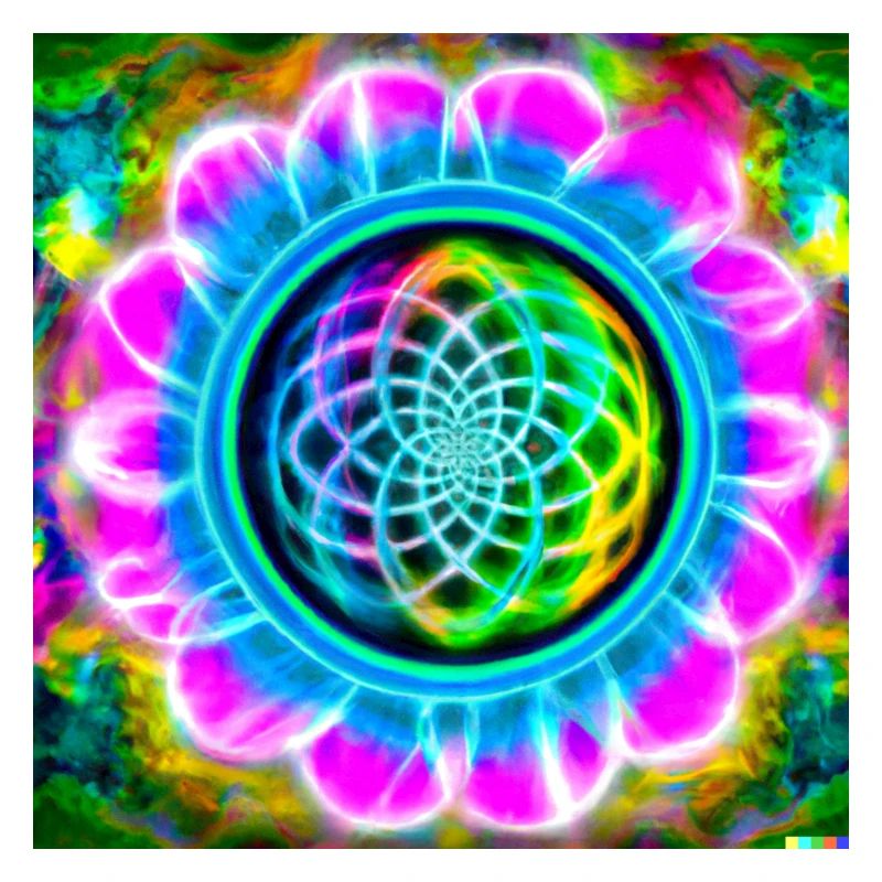 Psychedelisch Blume des Lebens