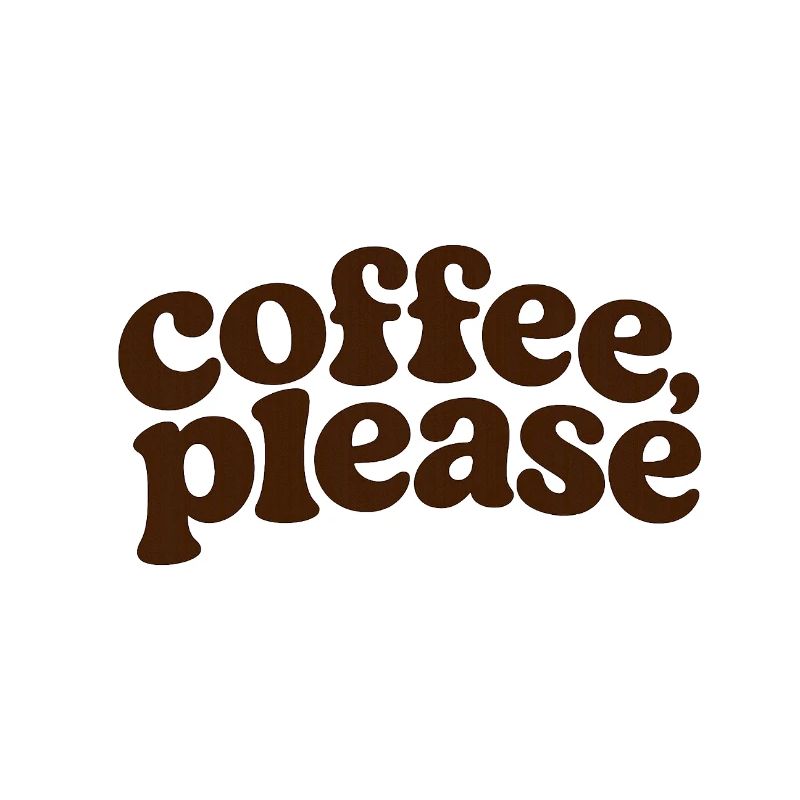 Café, s’il vous plaît, Lettrage rétro
