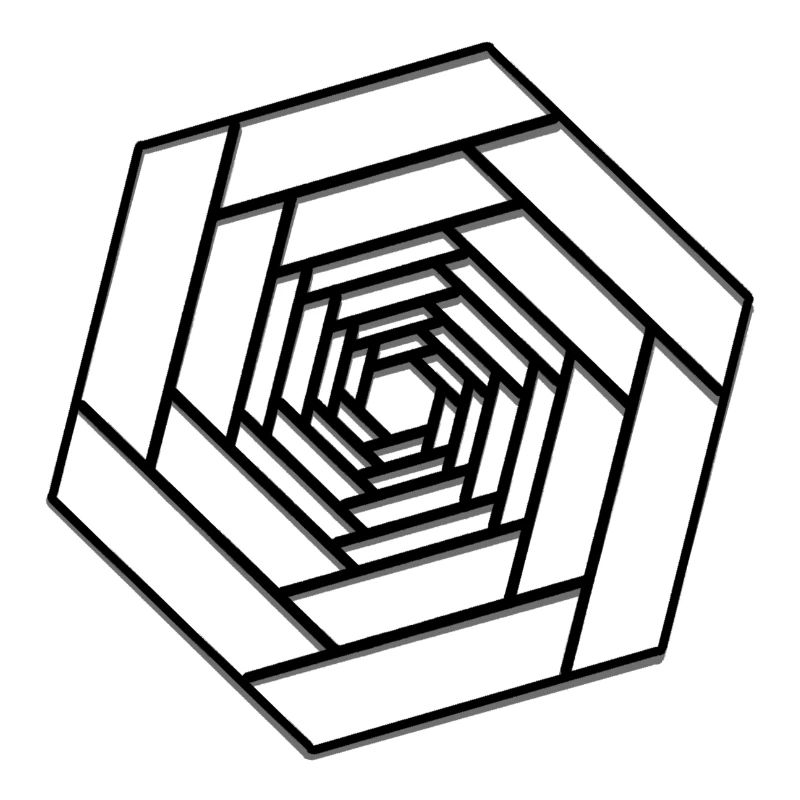 Hexagon infinite design