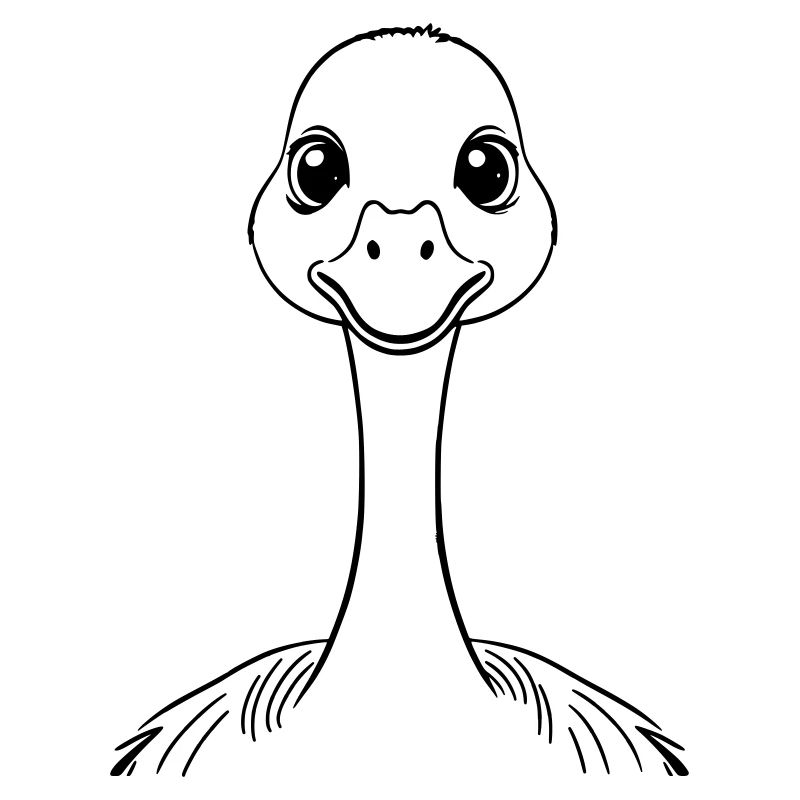 oie curieuse comme illustration vectorielle