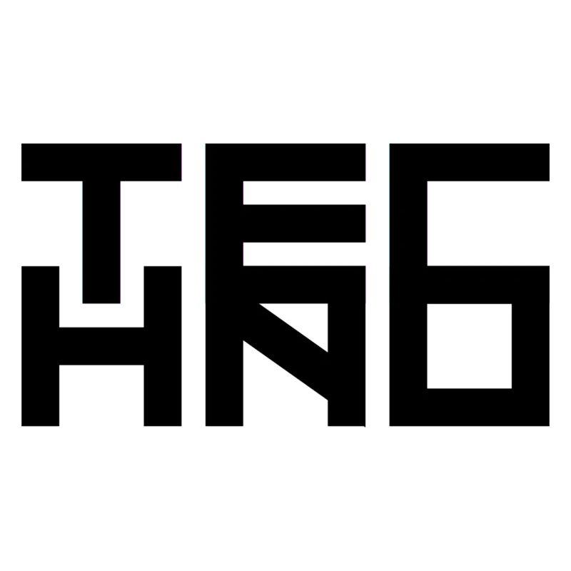 Techno Schriftzug