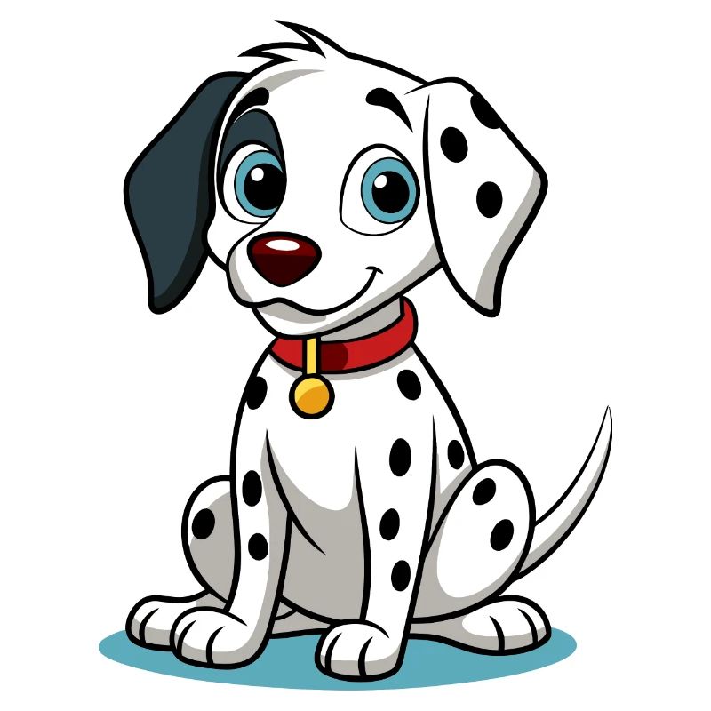 Curious Dalmatian Tilting Head Art