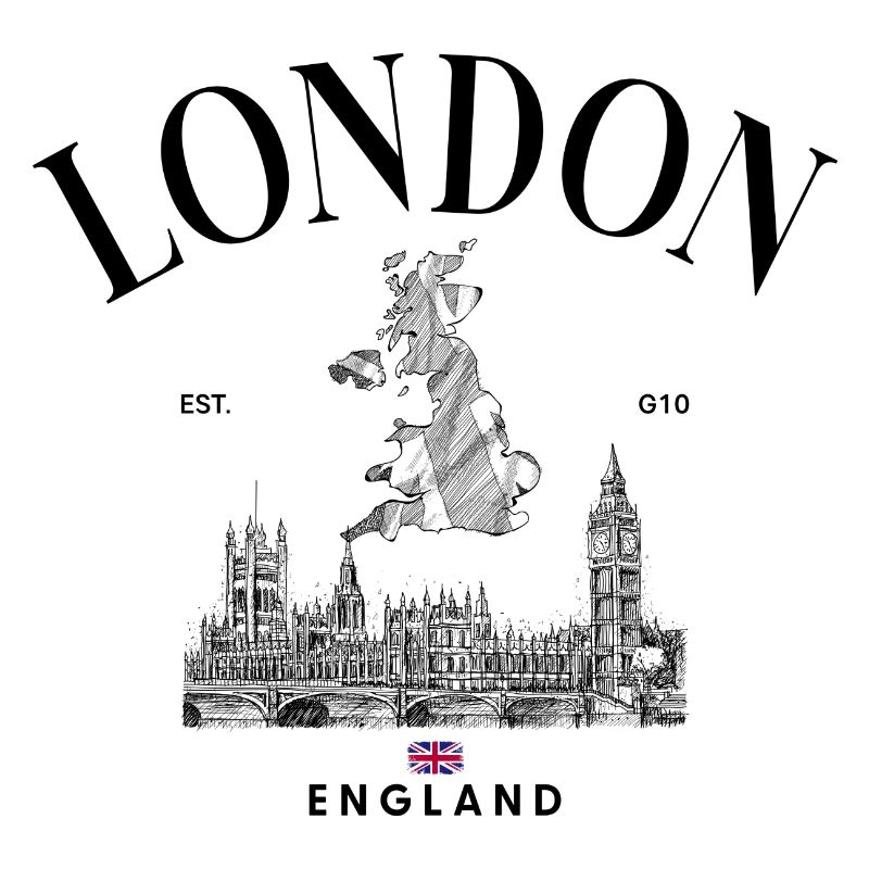 Tiny Union Jack on Black