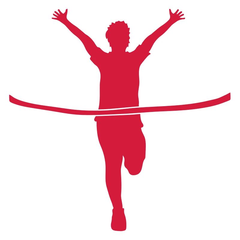 marathon cible arrivée bande rouge cible cible droite re