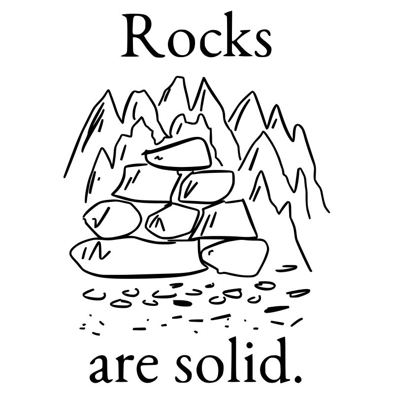 Felsen sind solide