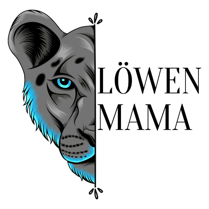 Löwenmama Mama Mutter Motiv Muttertag Geburtstag