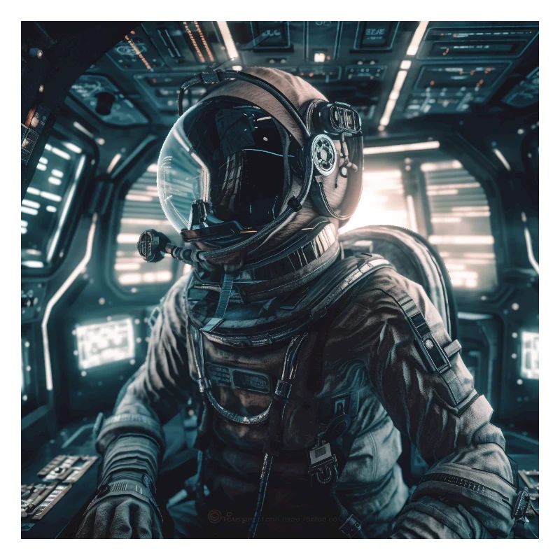 Perdus dans l’espace - Astronaute dans le cockpit