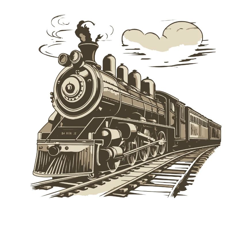 alte Dampflok Eisenbahn Zug