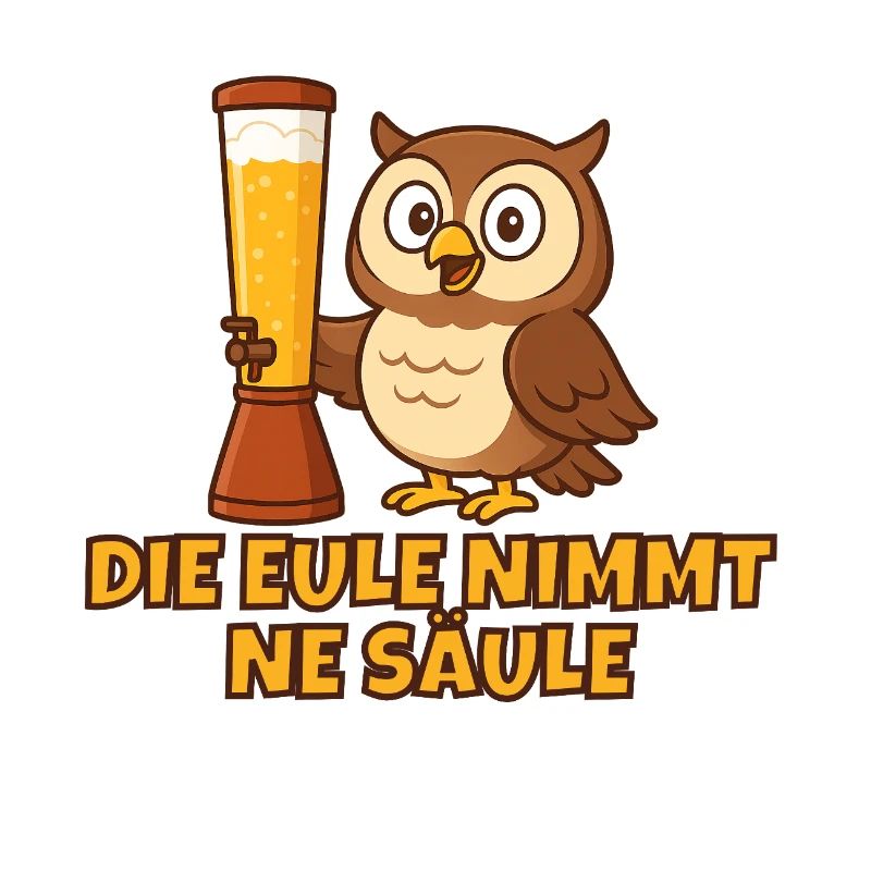 Eule mit der Säule