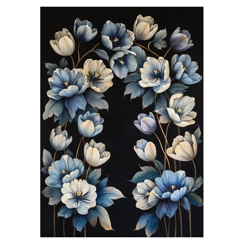 Affiche Fleurs Bleues 5