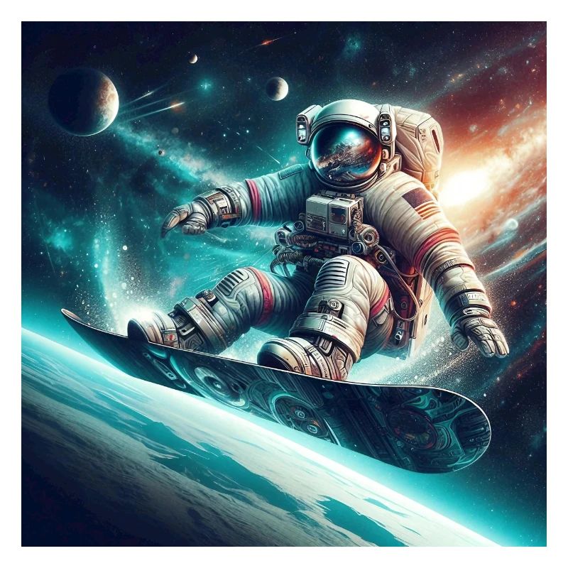 Snowboard dans l’espace