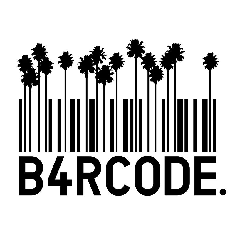 B4RCODE. Palm trees black
