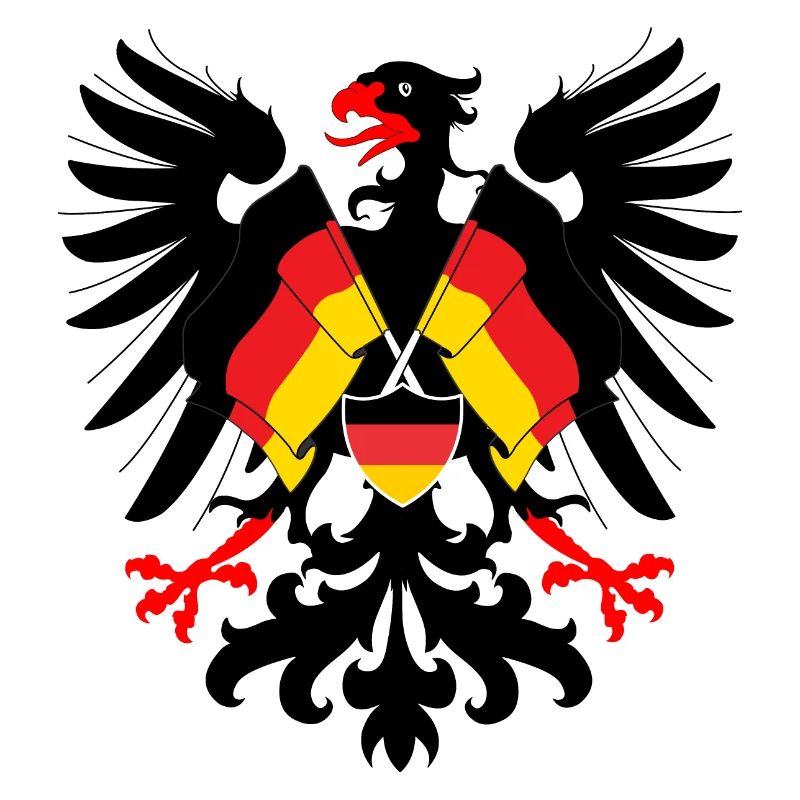 German Eagle with flags Germany