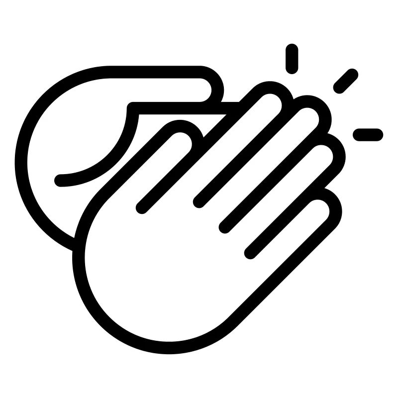 Hands clapping