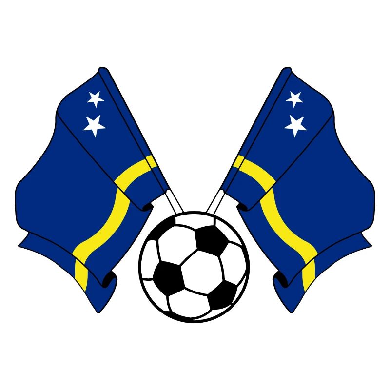 Deux drapeaux de Curaçao. Curaçao