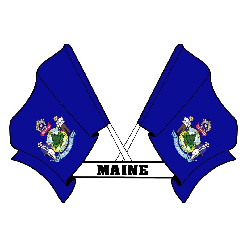petits drapeaux texte MAINE