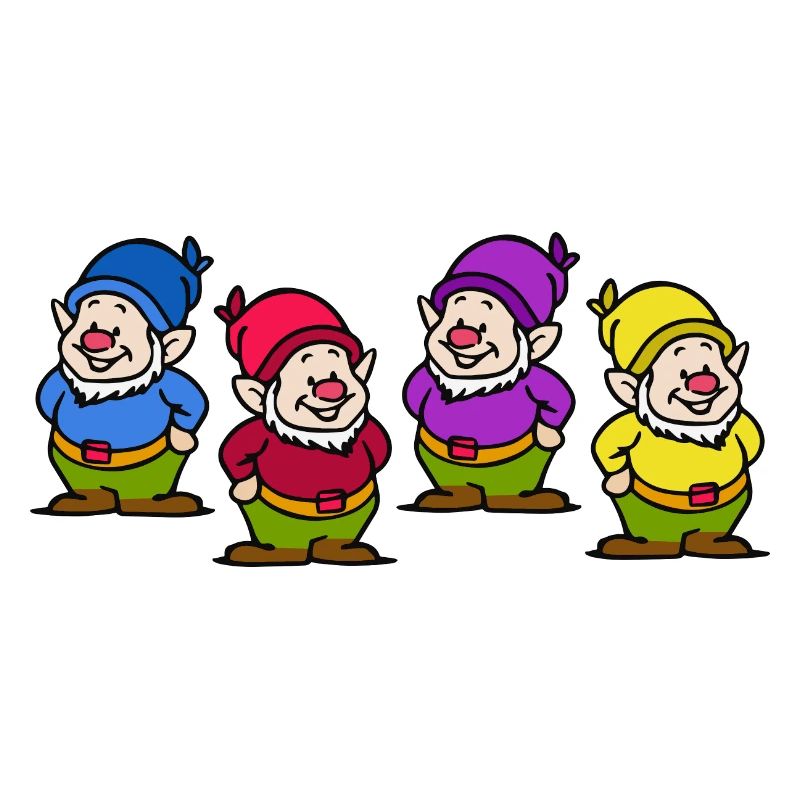 Dwarf group - colorful dwarfs