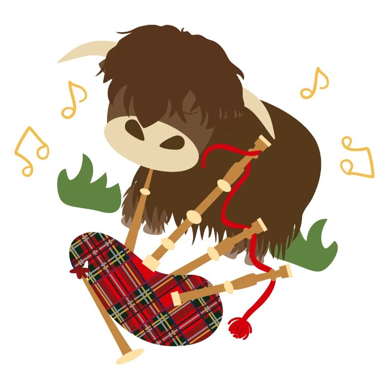 Cornemuse de jeu Highland Cattle - noir