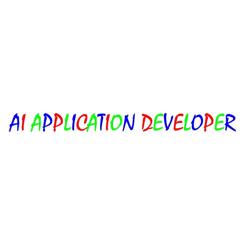 AI Application Developer – Colorful Typography