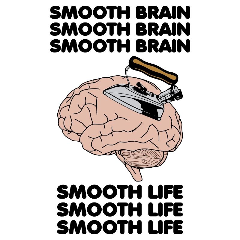 Smooth Brain Smooth Life Drôle Bizarrement Spécifique Meme