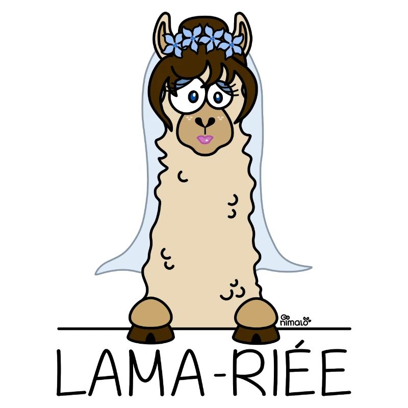Lama, Lama-riée, Mariage, EVJF, mariée