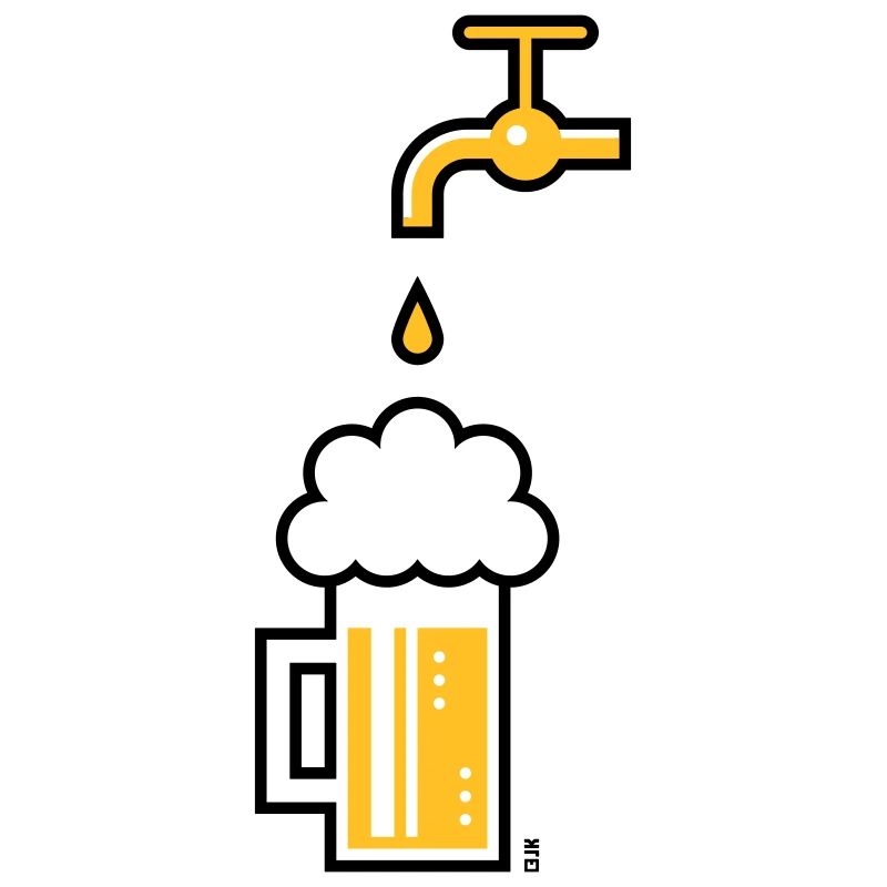 Beer Mug & Tap (Keg Beer / Draught Beer / 2C)