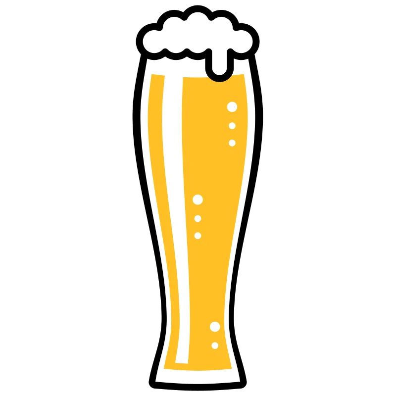 Wheat Beer Glass (Weiss Beer / Beer Drinker / 2C)