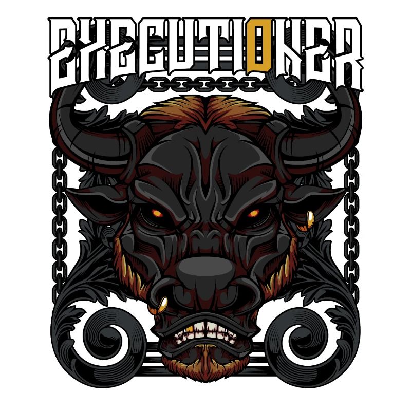 Executioner Bulle Stier Hausrind Wildtier Geschenk