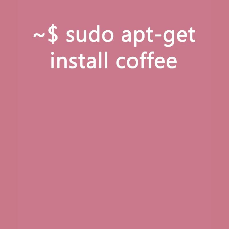 Sysadmin Linux sudo apt-get installer coffee