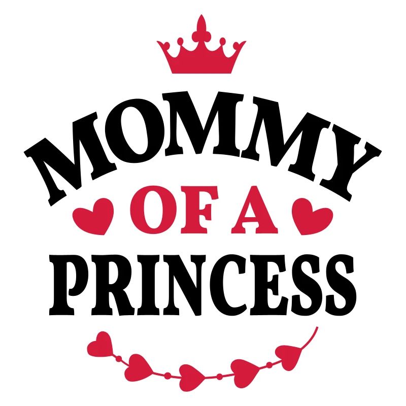 Mama einer Prinzessin Mutter Tochter Geschenk Herz