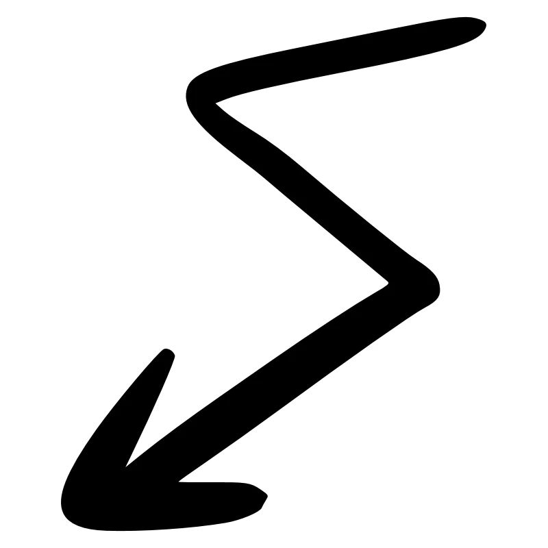 Arrow drawing sketch black