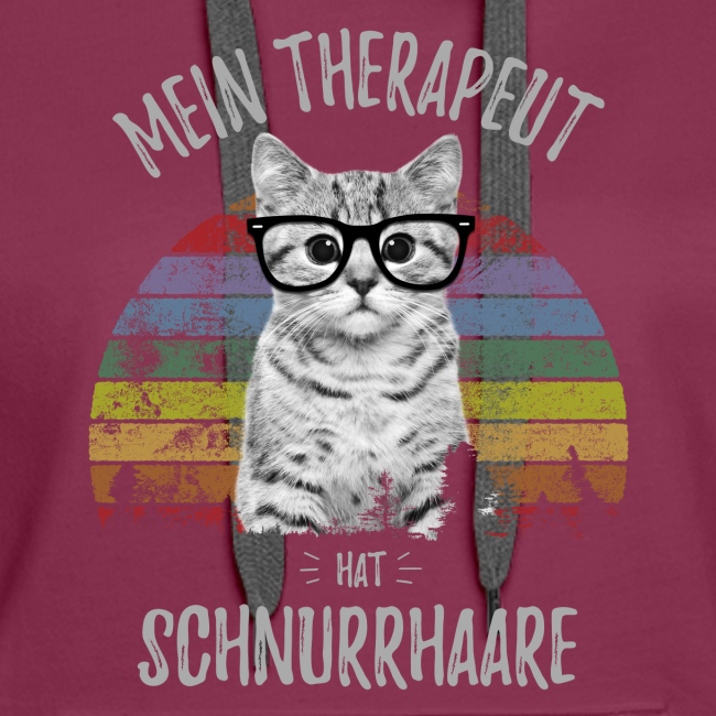 Vorschau: Therapeut Katze - Frauen Premium Hoodie