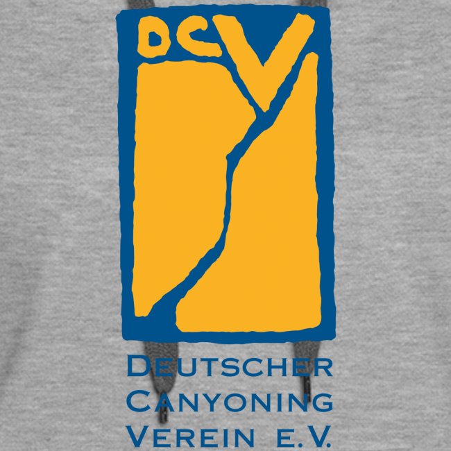 DCV T-Shirt Gründungslogo Blau Goldgelb Schrift