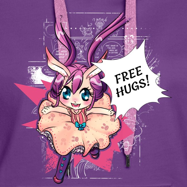 Free hugs (white lines)