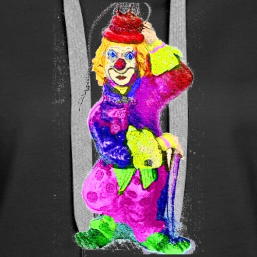 clown gemalt finish IMG 4 - Frauen Premium Hoodie