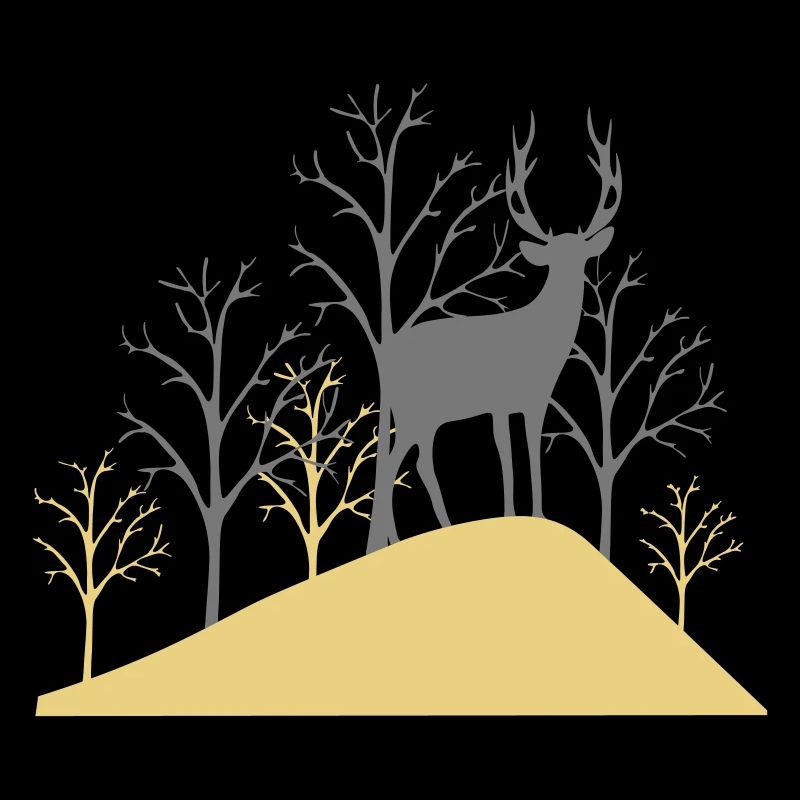 Cerfs dans la forêt