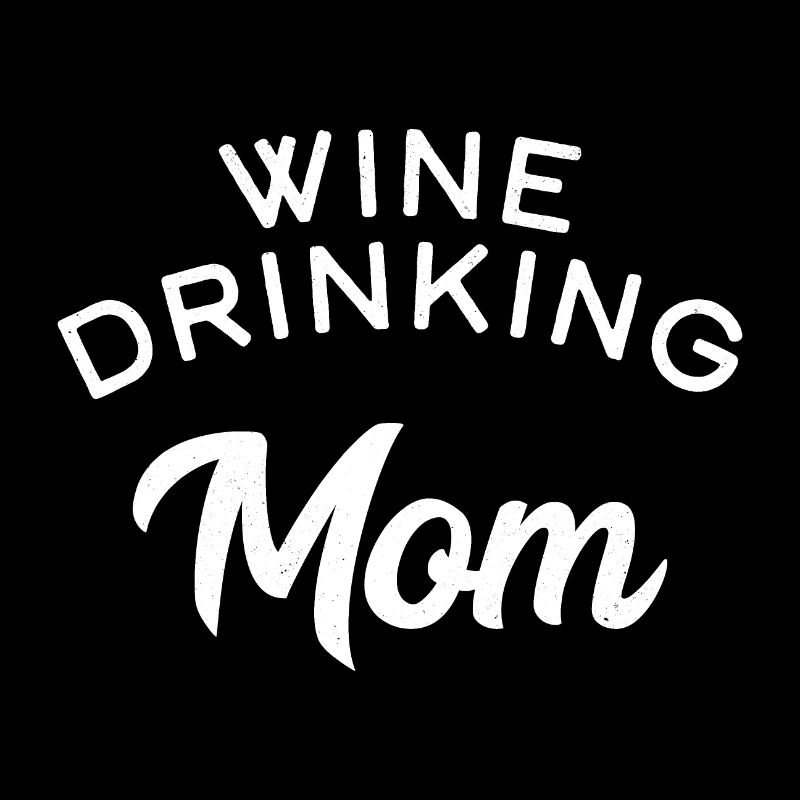 Wein trinkende Mama