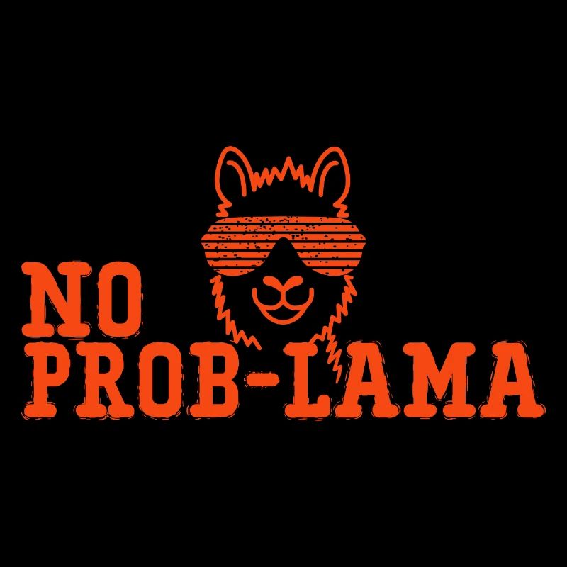No Prob-Lama Alpaga avec Lunettes de Soleil Lama