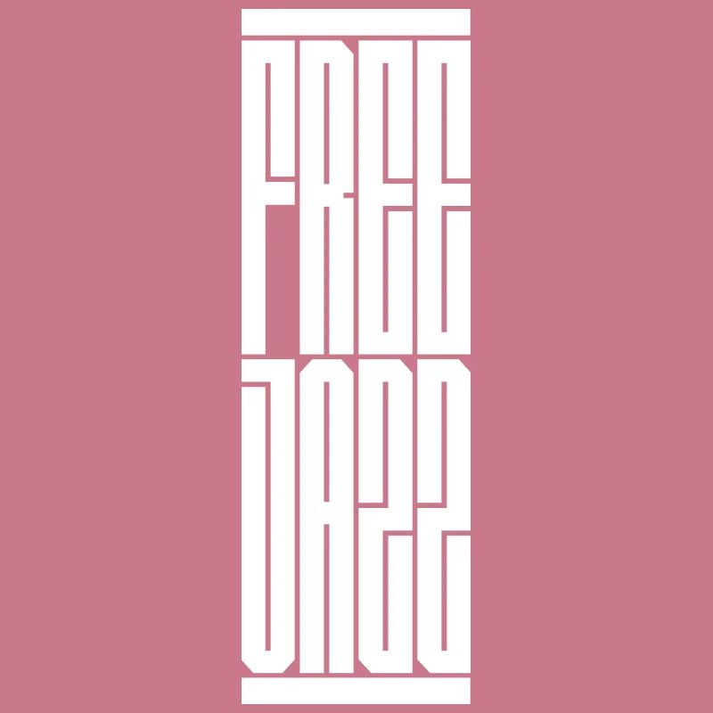 Conception typographique de jazz libre. Cadeau idéal pour le moderne