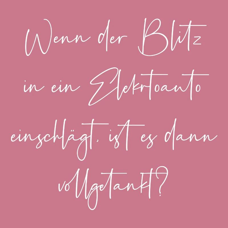 Wenn der Blitz in ein E Auto einschlägt getankt