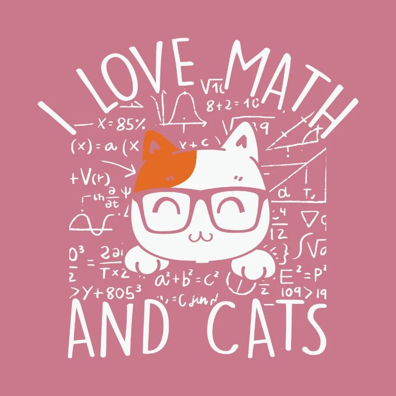 Math Citation Math Kitty Chat J’aime Math et chats