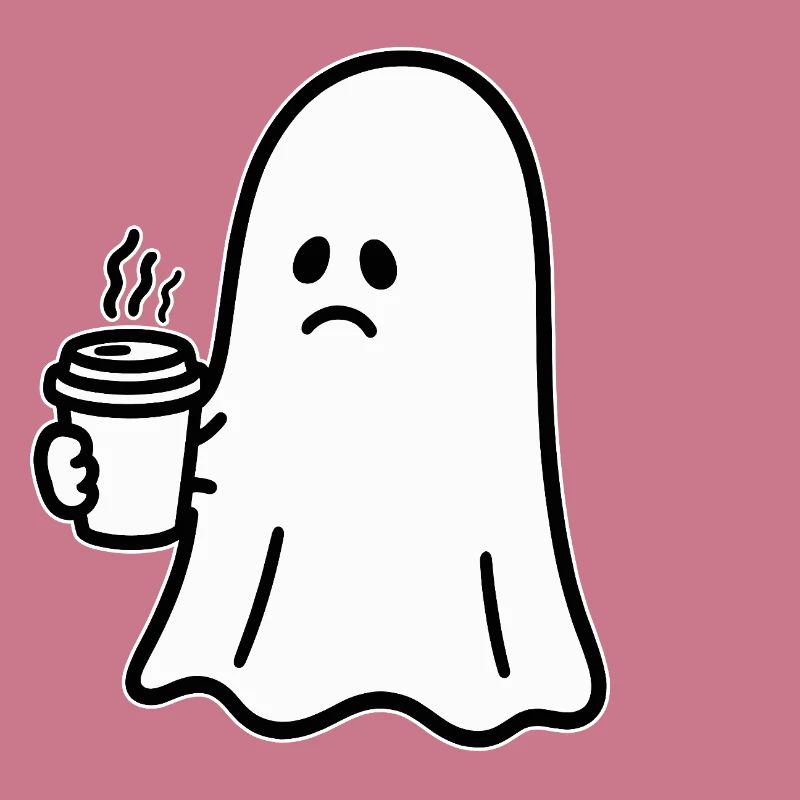 Geist Kaffee Halloween Süßes oder Saures