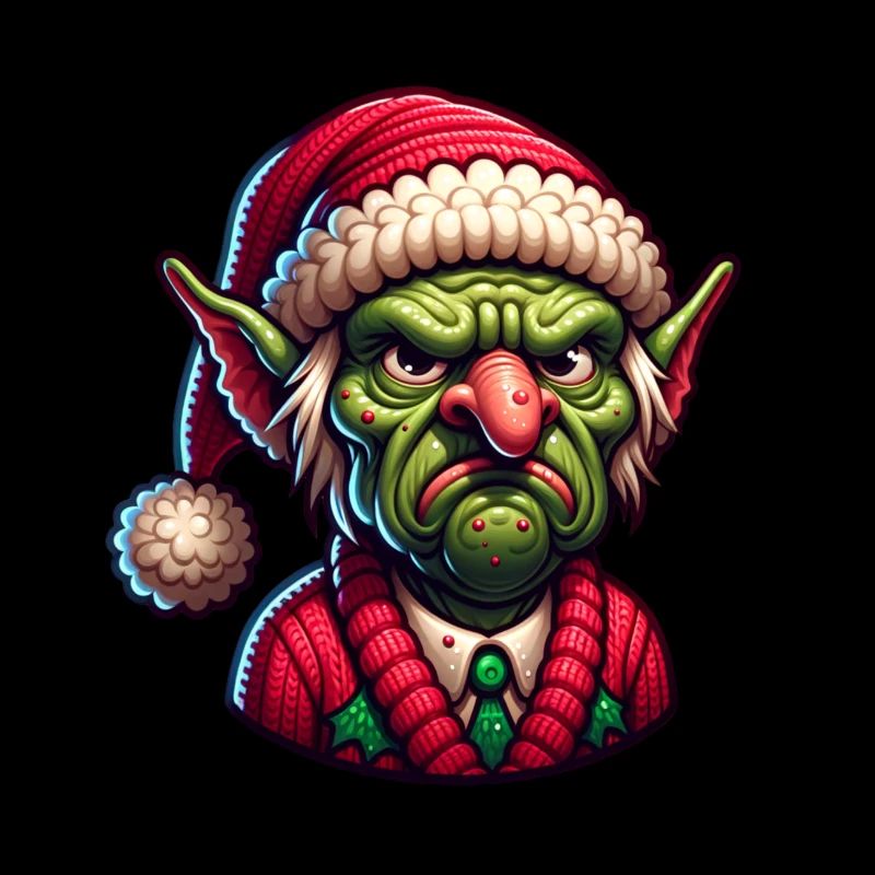 Christmas Gnome Elf Sad